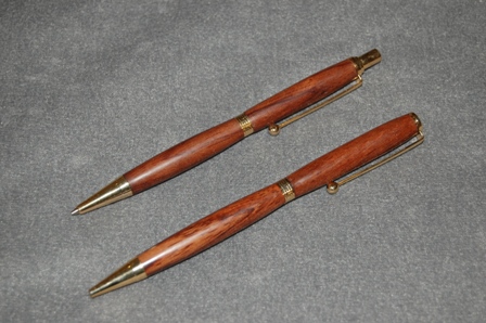 Bubinga Pen and Pencil